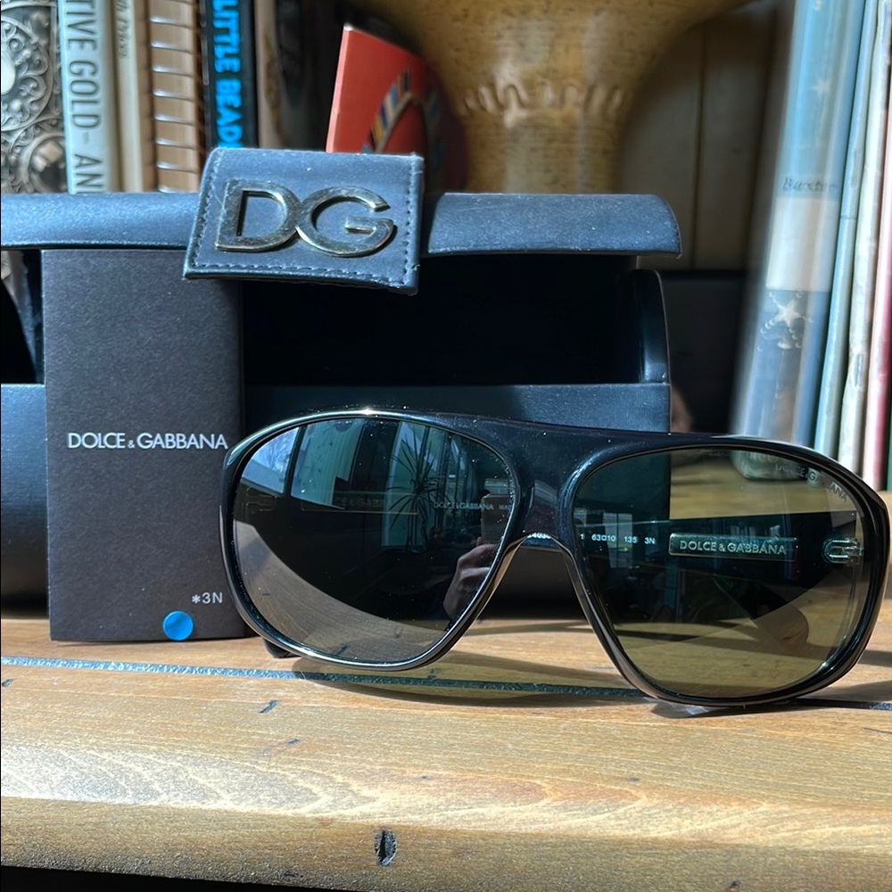 Dolce & Gabbana 4030 Black Sunglasses with papers and case